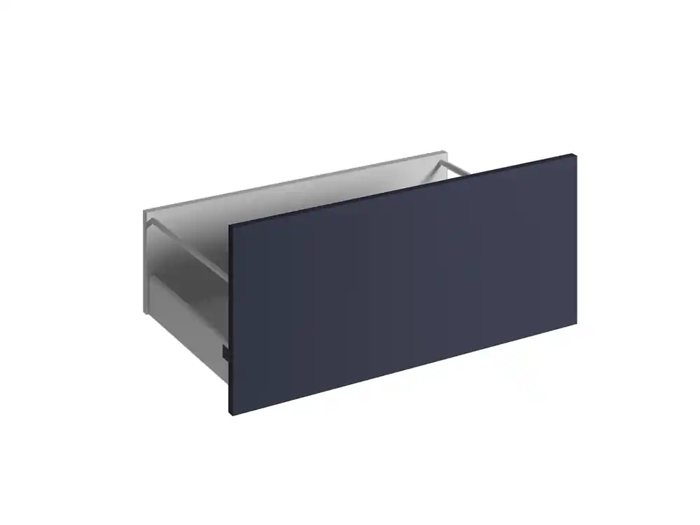 Populaire Façade tiroir pour meuble de cuisine Lotus bleu marine mat 35 x 80 cm OFITRES