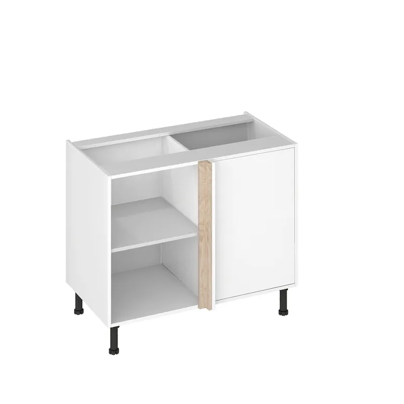 Fileur d‘angle effet bois blanchi pour meuble de cuisine Nature rosales-01 70 x 4,6 x 4,6 cm OFITRES Dernier Modèle