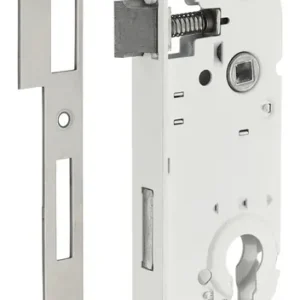Boitier de serrure à encastrer axe à 40 mm à cylindre acier blanc THIRARD Top Vente
