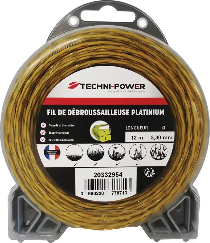 Commande En Gros Fil nylon torsade platinium 3 mm 12 m TECHNI-POWER