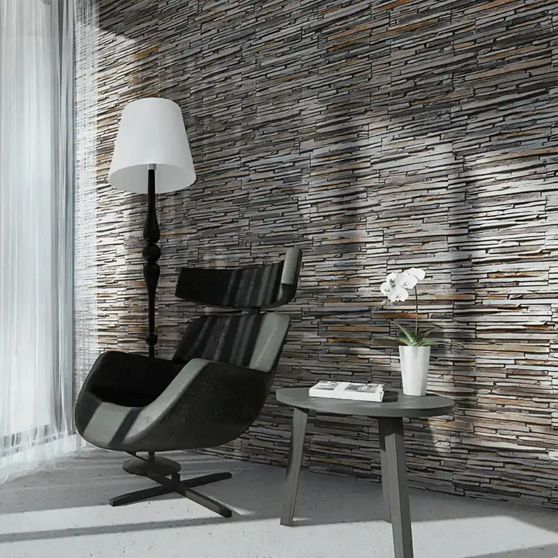 Offre Exclusive Parement mural intérieur/extérieur gris SIENNA 33 x 7,5 cm paquet de 0,5 m² MODULO