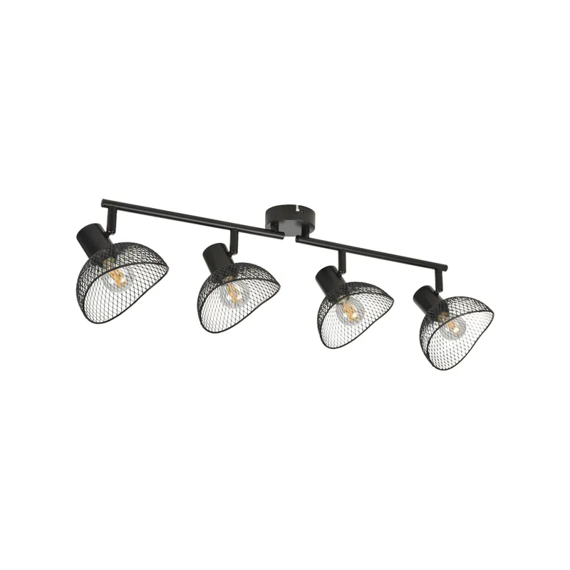 Plafonnier noir E14 4x25W IRIS COREP Solde