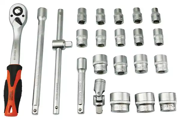Prix Promo Douilles 1/2" 22 pièces - Module mousse - Avec cliquet FISCHER DAREX
