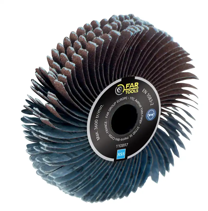 Paiement Sécurisé Brosse de précision à lanières abrasives de 120 mm de diamètre FARTOOLS