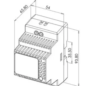 Quantité Limitée Alimentation à decoupage rail DIN 3MOD 2,5A 60W - HERACLES - PCA-ALIMRD2460