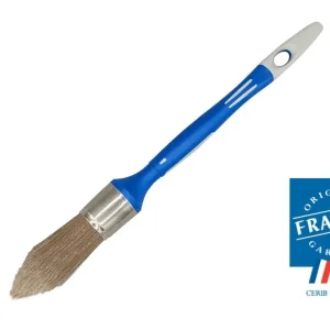 Pinceau à rechampir bi-matière Spécial Lasure et traitement du bois diamètre 25mm SAVY Certifié