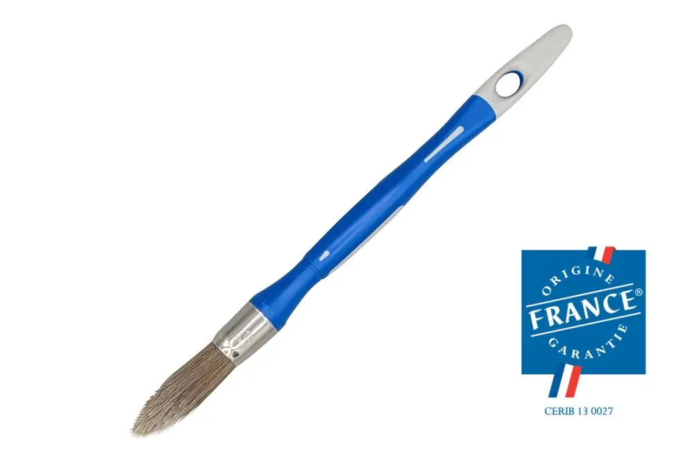 Meilleur Choix Pinceau à rechampir bi-matière Spécial Lasure et traitement du bois diamètre 15 mm SAVY