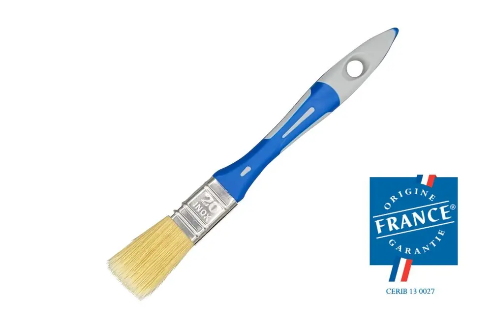 Pinceau plat bi-matière Toute peinture largeur 20mm SAVY Top Vente