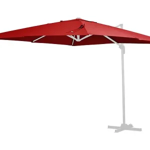 Toile parasol déporté "Sun 3" - 3 x 3 m - Rouge HABITAT ET JARDIN Commander Vite