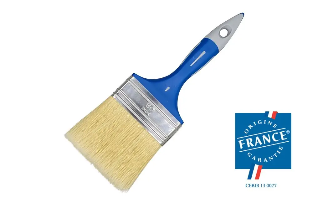 Réduction Pinceau plat bi-matière toute peinture largeur 80mm SAVY