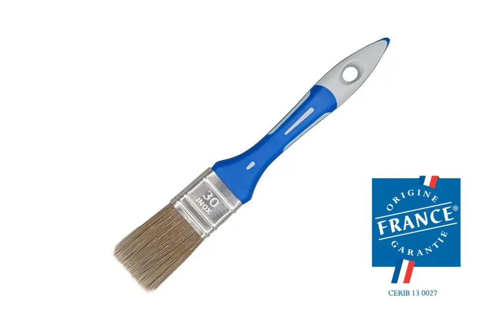 Prix Bas Pinceau plat bi-matière Spécial Lasure et traitement du bois largeur 30mm SAVY