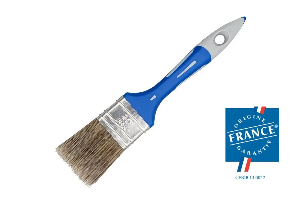 Pinceau plat bi-matière Spécial Lasure et traitement du bois largeur 40mm SAVY Bon Marché