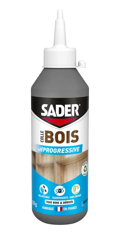Colle à bois progressive biberon 250g SADER Produit De Marque