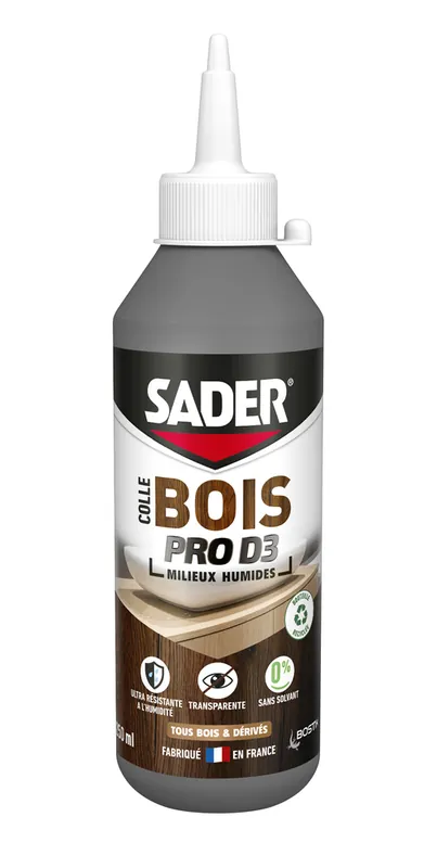 Colle à bois professionnelle D3 biberon 250g SADER Bon Marché
