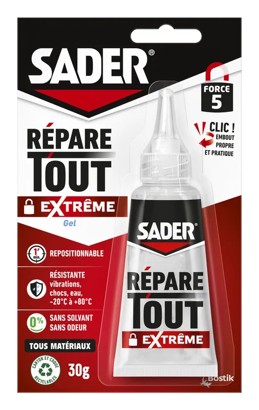 Remise Colle répare tout extrême gel 30 g SADER