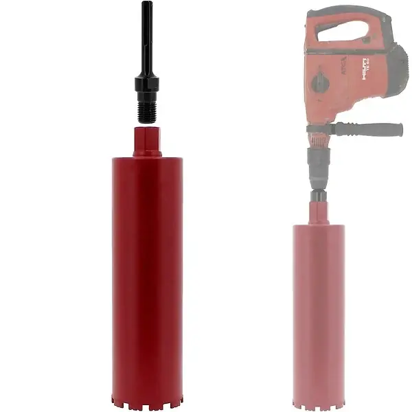 Prix Choc Couronne diamant Ø 120 mm avec adaptateur pour perceuse et perforateur SDS-max GT MARKET
