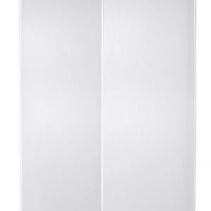 Populaire Portes de placard coulissantes blanc veiné 2 vantaux H 2,50 m x L 1,50 m OPTIMUM