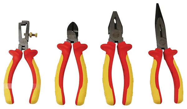 Lot de pinces isolées - VDE 1000V - 4 pièces FISCHER DAREX Soldes