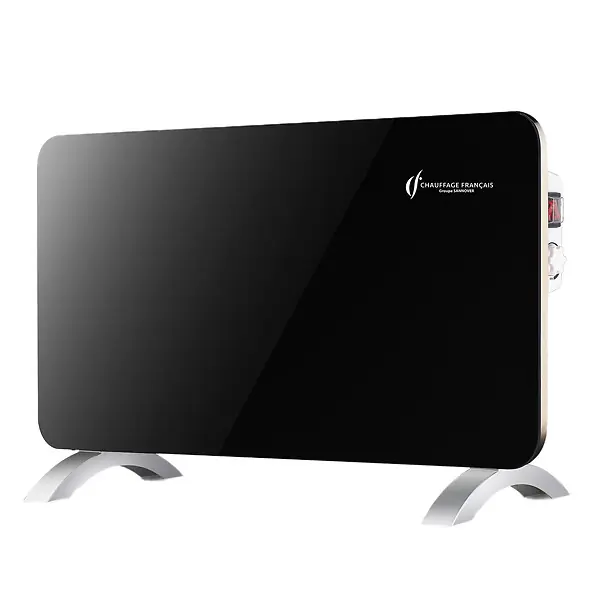 Offre Exclusive Radiateur Electrique Mobile en Verre Sorimo Sannover 2000 W Noir