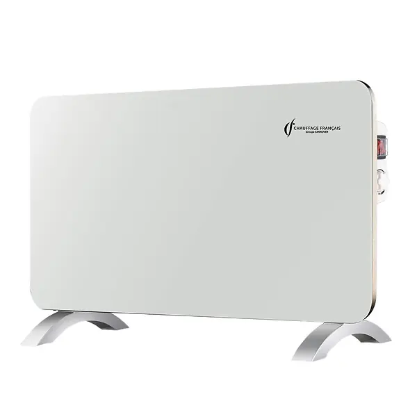 Authentique Radiateur Electrique Mobile en Verre Sorimo Sannover 2000 W Blanc