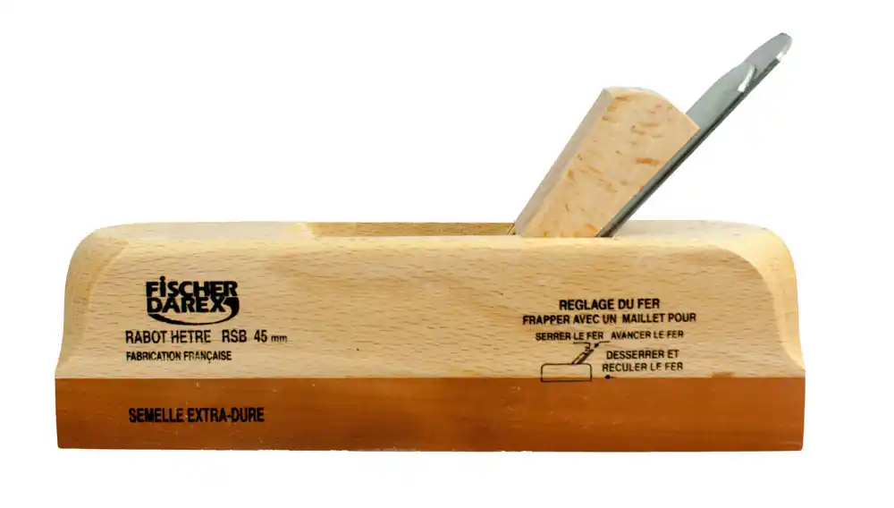 Rabot hêtre semelle dure de 45mm FISCHER DAREX Haute Qualité