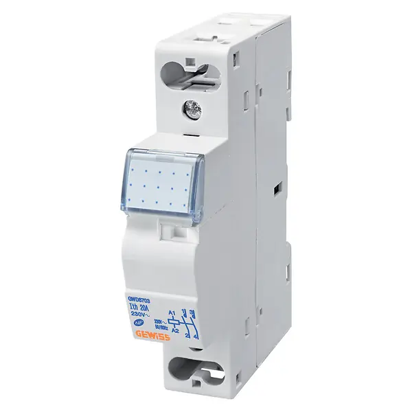 Contacteur CTR modulaire 20 A 2NO 24 V 1 module - GEWISS - GWD6702 Populaire