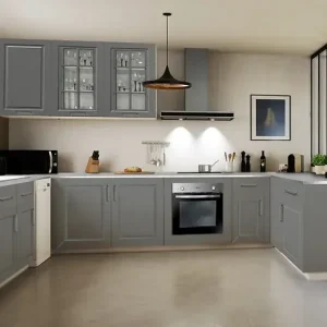 Usine Directe Façade porte vitrée de meuble de cuisine Altea - H70xl40cm