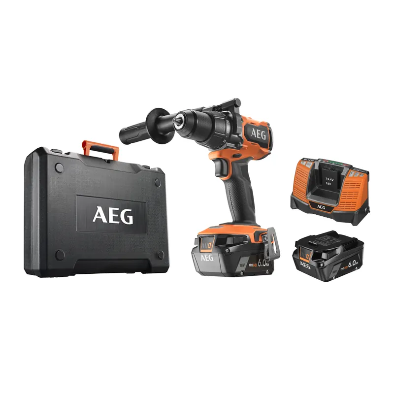 Perceuse à percussion 18 V BSB18BL2-602K (Brushless, 2 batteries) - AEG Haute Qualité