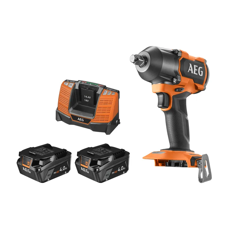 Clé à chocs sans fil 18 V BSS18MTF12BL-402C (Brushless, 2 batteries) - AEG Expédié Aujourd'hui