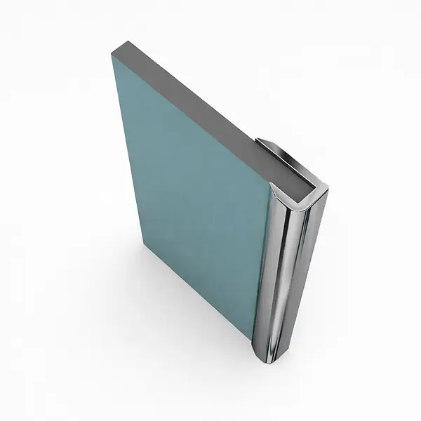 2 profilés muraux de finition en aluminium Chrome H250 cm compatible avec WALL‘IT et STONE‘IT AURLANE Meilleur Choix