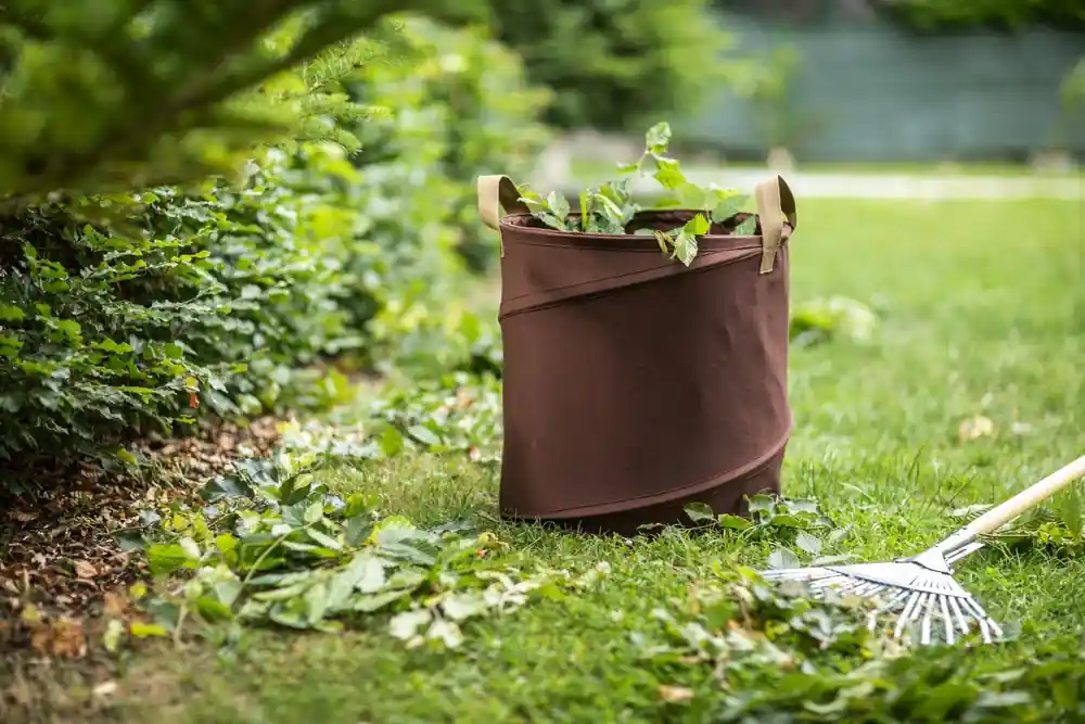 Sac de jardin popup 120 L canvas en coton naturel WINDHAGER Pas Cher