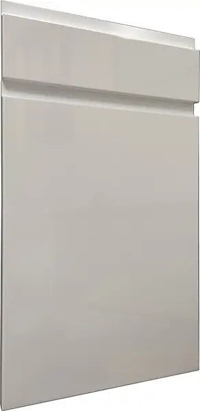 Porte avec tiroir de meuble cuisine Platine - Gauche - L60cm VALINO Offre Limitée