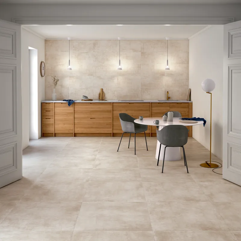 Prix Bas Carrelage de sol intérieur rectifié Cascade calce 80,2 x 80,2 cm paquet 1,29 m²