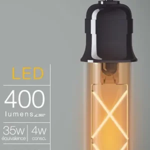 Ampoule Filament LED T32 4 W = 400 Lumens blanc chaud XANLITE Nouvel Arrivage