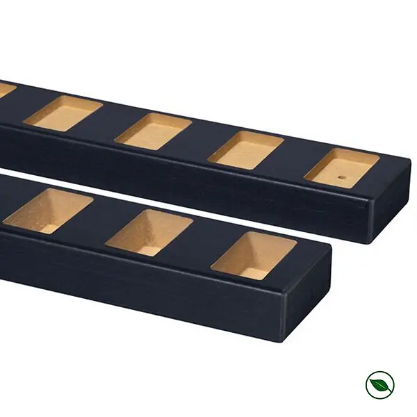 Petit Prix Lot de 2 Profilés séparateurs sol et plafond droit 90° chêne lave 1000 x 65 x 57 mm FORESTEA