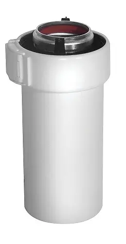 Acheter En Ligne Conduit Rolux Gaz 60/100 mm alu/PVC 500 mm blanc - UBBINK - 227351