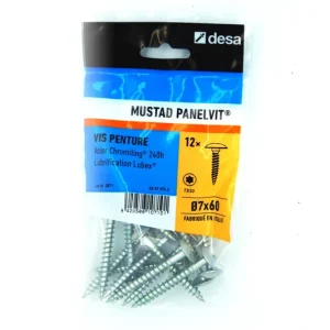 Vis de pose filetage partiel Torx 7 x 60 mm par 12 MUSTAD Dernière Chance