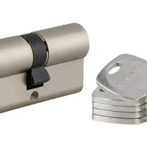 Cylindre de serrure double entrée débrayable 30 x 80 mm Transit 1 haute sécurité nickelé 5 clés longues THIRARD Paiement Sécurisé
