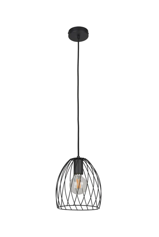 Suspension métal noir E27 60W Ø21 cm SPIRAL - COREP Commander Maintenant