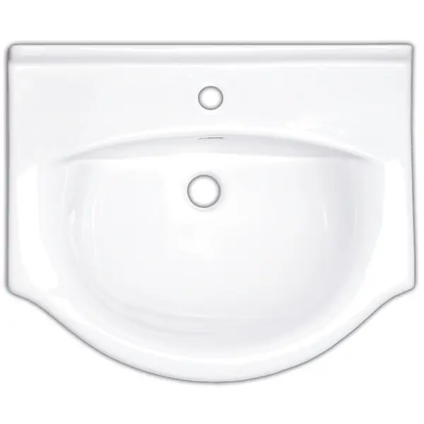 Naturel Lavabo Naturel Pro 66x51 cm, trou pour mélangeur au milieu (HA5665) Dernier Modèle