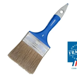 Pinceau plat bi-matière Spécial Lasure et traitement du bois largeur 80mm SAVY Commander Maintenant