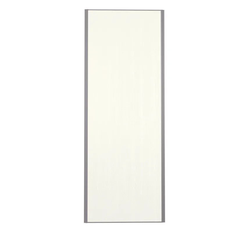 Porte de placard Blanc Nacré Structuré Profil gris H 248,5 x L 92,2 cm YNGENIO Seulement Aujourd'hui
