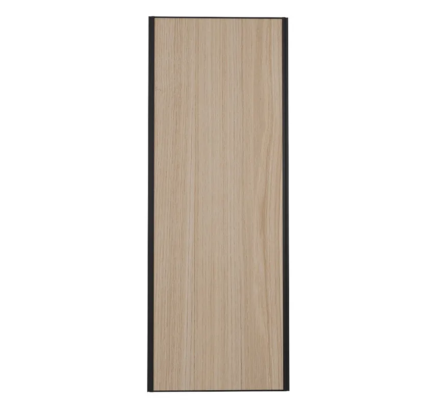Porte de placard Chêne Naturel Profil noir H 248,5 x L 92,2 cm YNGENIO Offre Exclusive