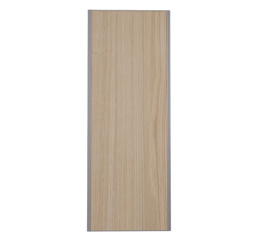 Porte de placard Chêne Naturel Profil gris H 248,5 x L 92,2 cm YNGENIO Haute Qualité