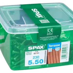 SPAX TERRASSE T. CYL. 5x50 TX 230 PC SPAXFRANCE Petit Prix