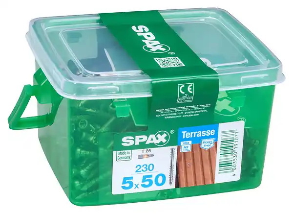 SPAX TERRASSE T. CYL. 5x50 TX 230 PC SPAXFRANCE Petit Prix