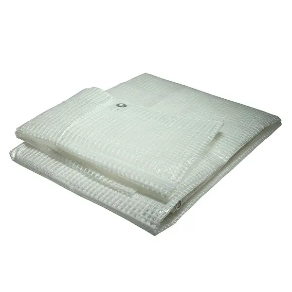 Bâche de jardin 4 x 10 m Armée transparente en polyéthylène 170g/m² TECPLAST Jusqu'à Épuisement Des Stocks