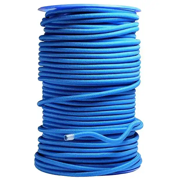 Nouvel Arrivage Sandow élastique Diamètre 9 mm 50 mètres Tendeur Couleur Bleue Fixation Baches TECPLAST