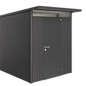 Jusqu'à Épuisement Des Stocks Abri de jardin AVANTGARDE A3 GRISFONCE 1 porte 4,33m2 BIOHORT Livraison à domicile incluse