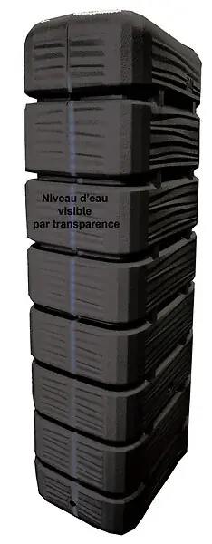 Offre Du Jour Récupérateur eau Dune 320 L - Anthracite - H.145xL.60xP.40cm BELLI